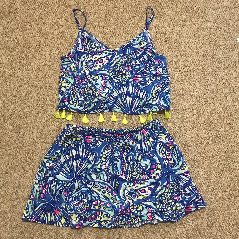 NWT Lilly Pulitzer Ramona Set in Brilliant Blue